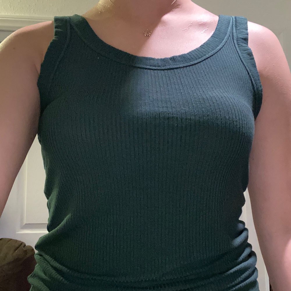 DARK OLIVE GREEN TANK TOP